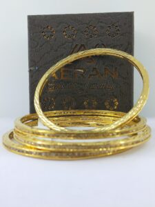 Rhodium-Plated  CZ-Studded Bangles