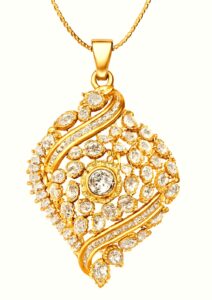 Aeran  Gold Plated Contemporary Clip on Earring Pendant Set for Women Princess Length Delicate Chain Cubic Zirconia Necklace Set for Girls