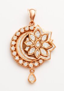 Aeran  Gold Plated Contemporary Clip on Earring Pendant Set for Women Princess Length Delicate Chain Cubic Zirconia Necklace Set for Girls