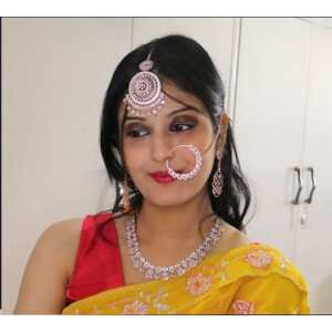 Aeran   American Diamond Jewellery Set | Rosegold Plated AD Necklace Set for Women |